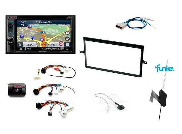 Kenwood DNX5190DAB komplett pakke Nissan Navara/Pathfinder (2006-2015) u/OEM Navi